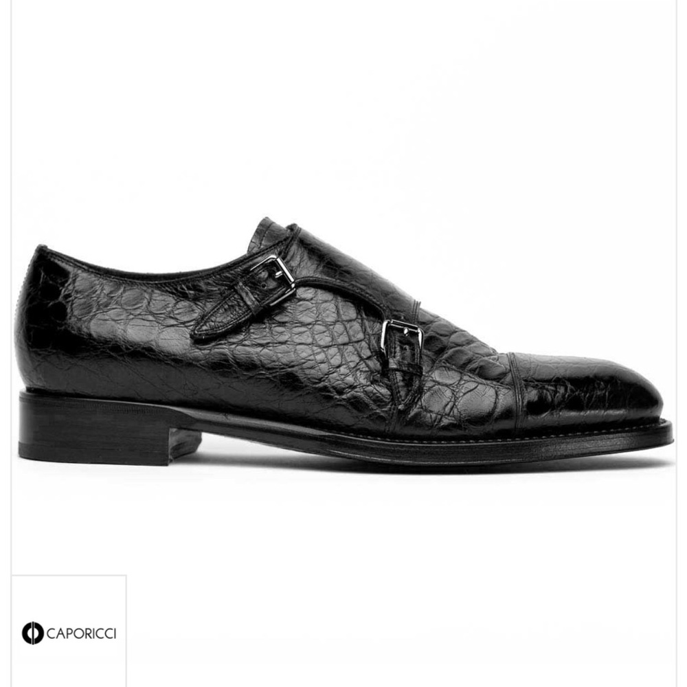 Caporicci 5951 Monk Strap Blk
